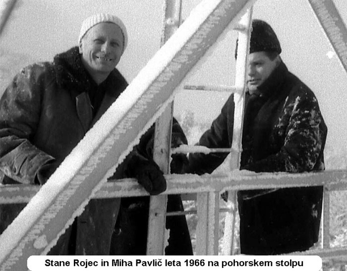 Rojec in Pavlič na stolpu