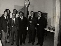 Izpitna komisija  Osnovna šola Starše leta 1975. Izpitna komisija za polaganje izpita za II. klaso radio operatorjev: od leve: Slavko Mihec, Vili Šprah, Dušan Cizej, Dušan Leskovec, Drago Frangež, Stane Prajnc in Aco Pipan : Izpitna komisija